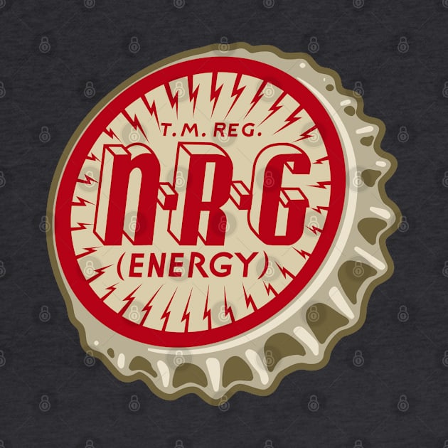 Vintage NRG Energy Soda Bottlecap by StudioPM71